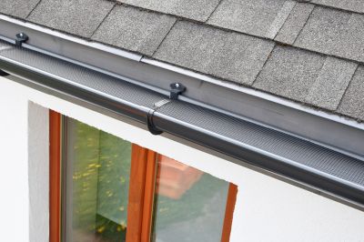 Gutter Cover System on a Residential Roof